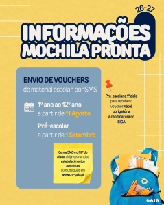 Vouchers - Mochila Pronta