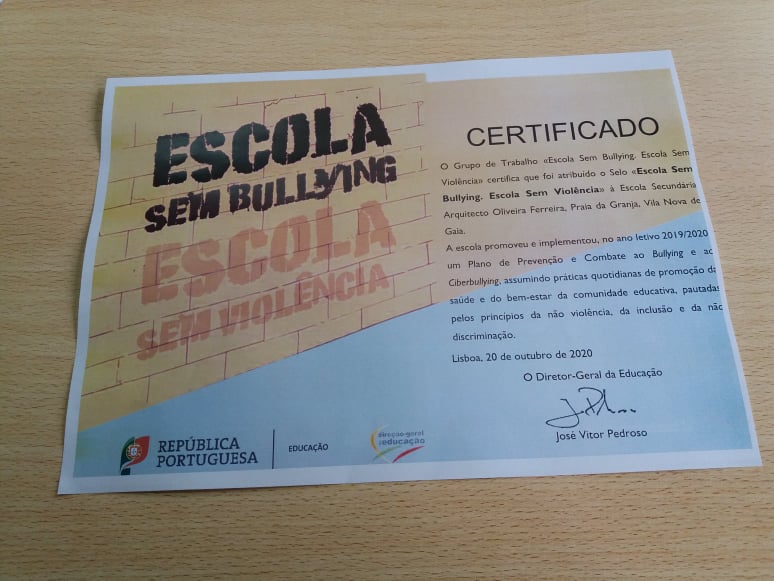 SELO ESCOLA SEM BULLYING/ESCOLA SEM VIOLÊNCIA. - AEVST